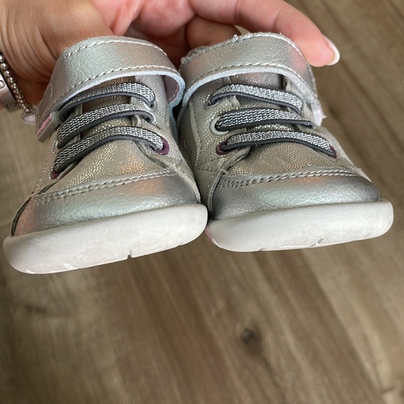 Toddler Girl Orthopaedic Pediped Shoes - Silver - Picture 5 of 5